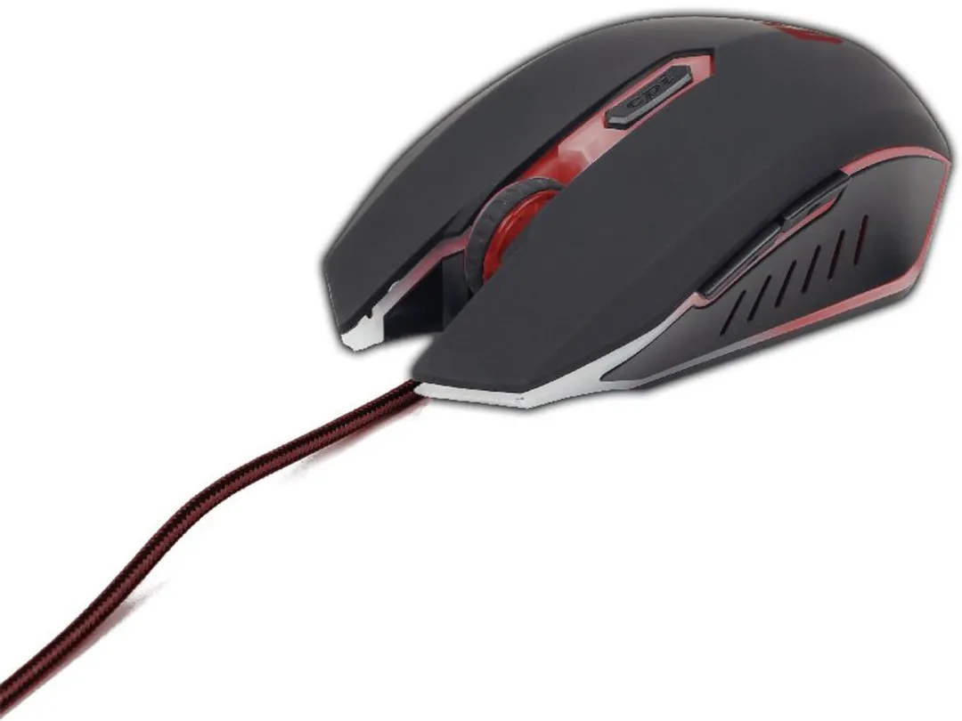 Gembird MUSG-001-R - Gaming muis, zwart/rood