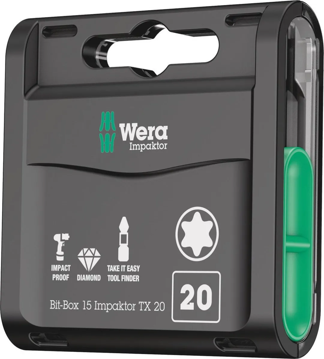 Wera Bit-Box 15 Impaktor TX 20