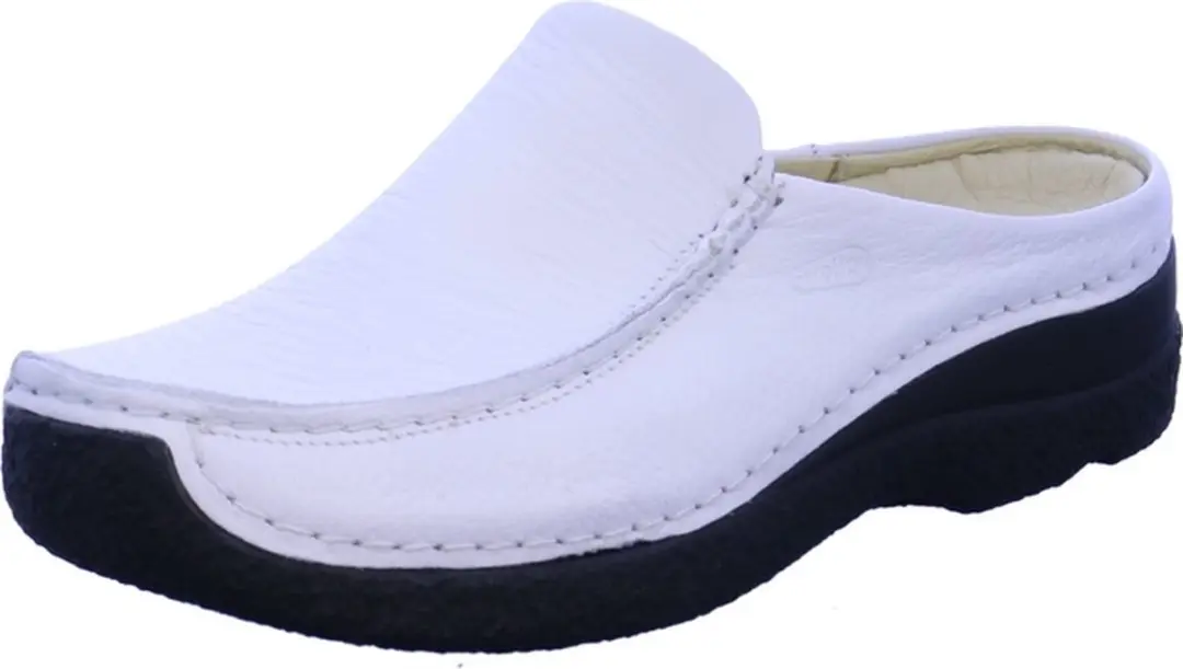 Wolky Seamy Slide - Wit Geprint Leer - afbeelding 5 van 6