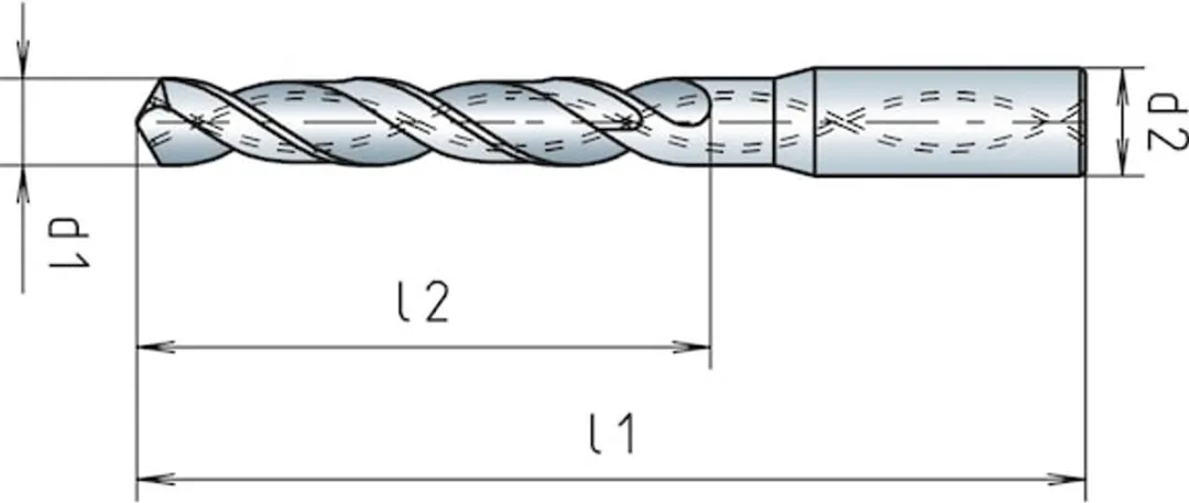 Würth Speeddrill+ VHM Spiraalboor 8xD 4 Snijkanten