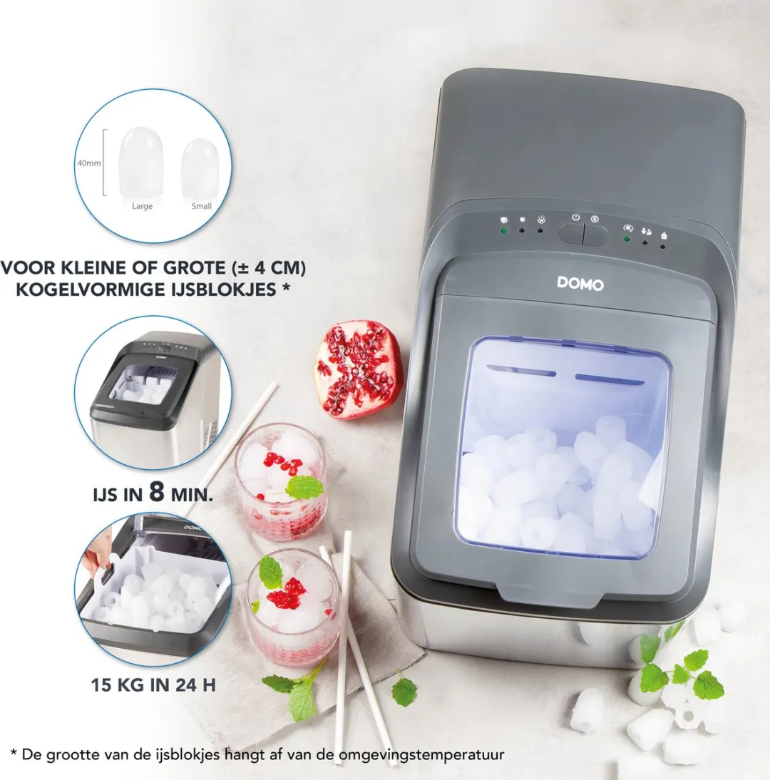 Domo DO9247IB IJsblokjesmaker - 15kg/24u - 2,8L