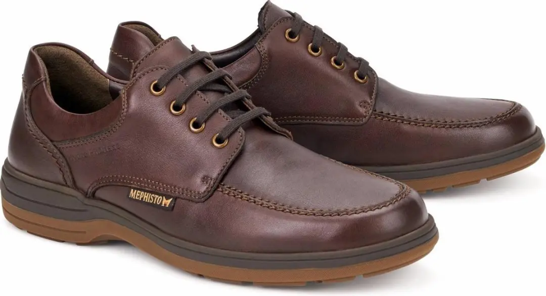 Mephisto DOUK lederen veterschoen kastanjebruin