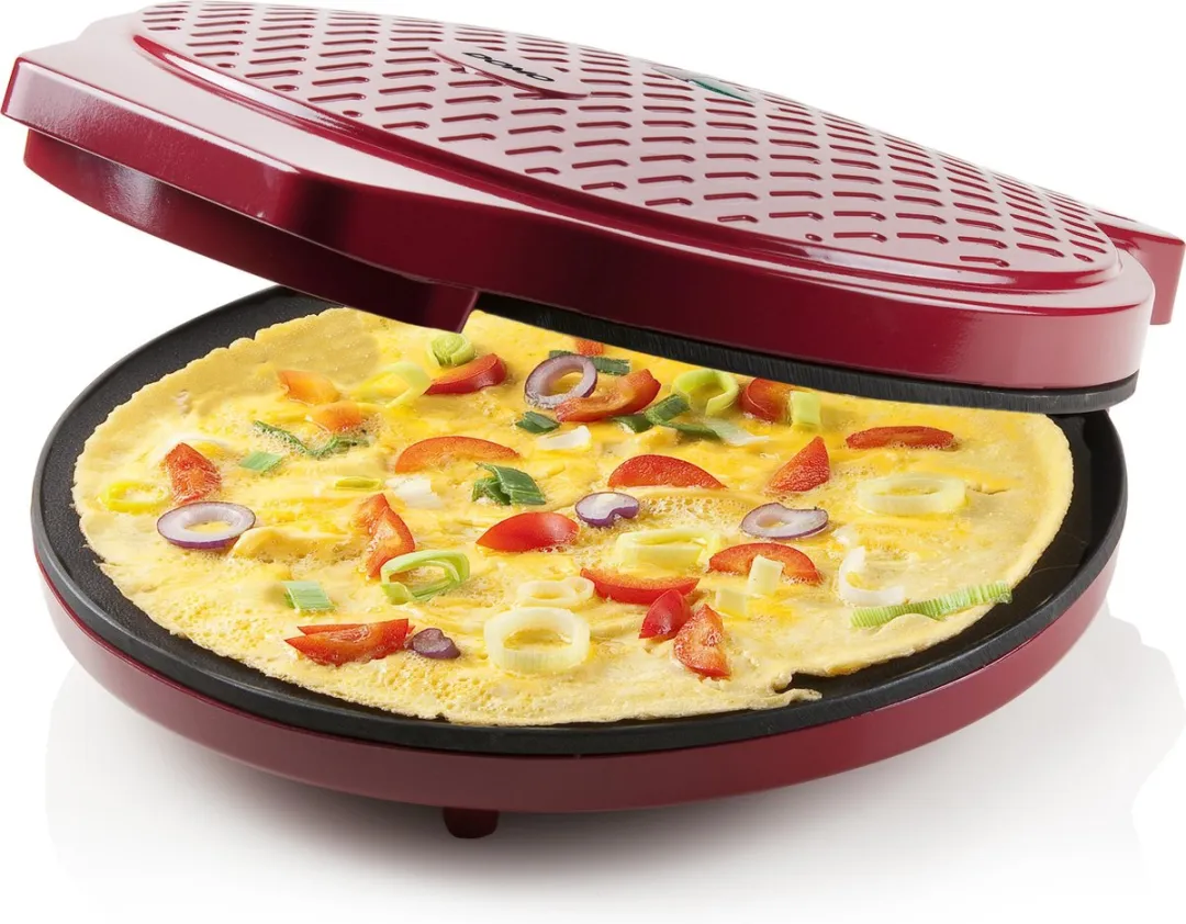Domo DO9177PZ Pizzamaker - 1450W - Ø30cm - Rood
