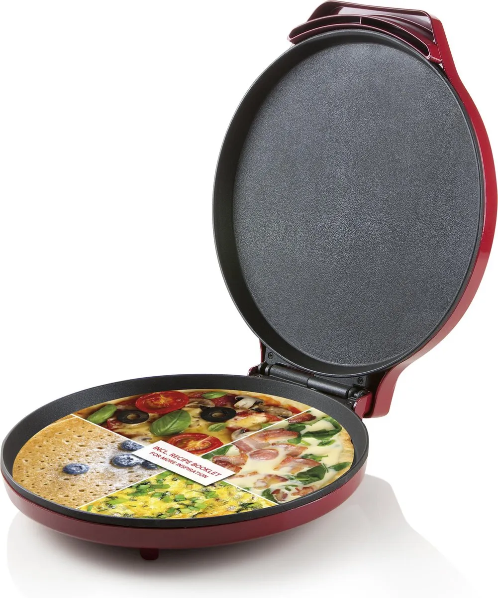 Domo DO9177PZ Pizzamaker - 1450W - Ø30cm - Rood - afbeelding 6 van 6