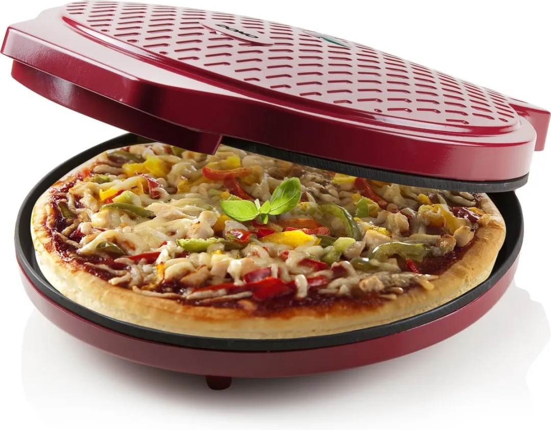 Domo DO9177PZ Pizzamaker - 1450W - Ø30cm - Rood