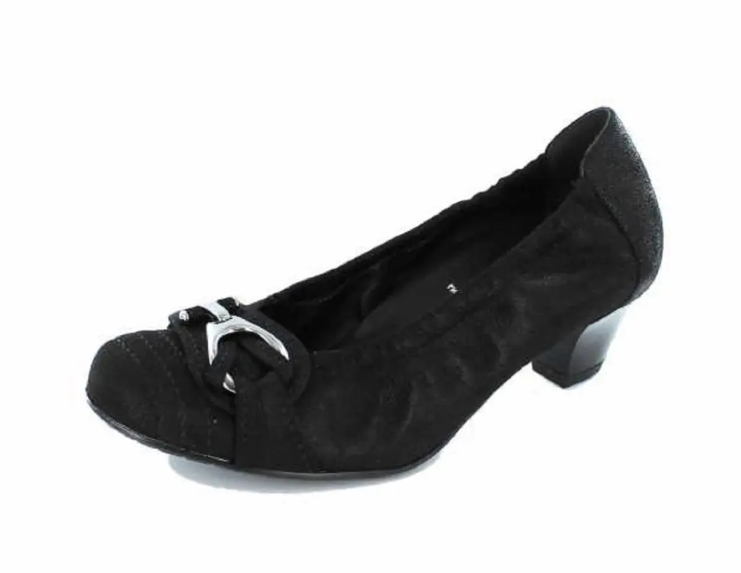 Semler dames ballerina's zwart maat 41