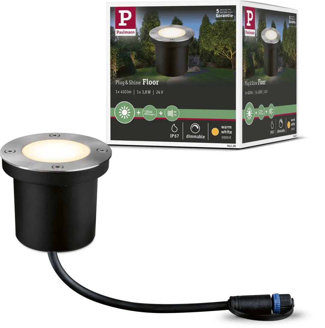 Paulmann Plug & Shine Floor LED Grondinbouwlamp 3.8W