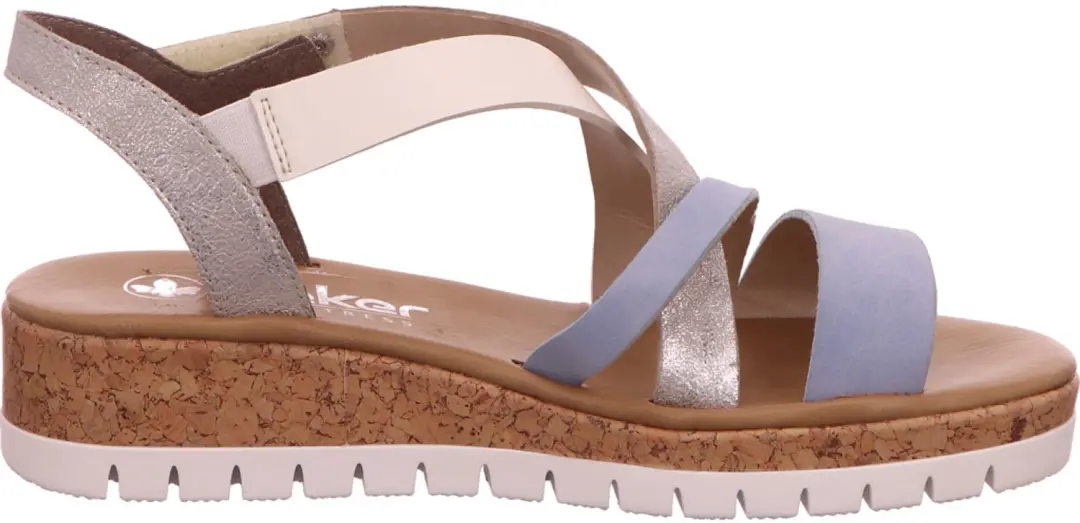 Rieker Dames Sandalen - Blauw - afbeelding 2 van 6