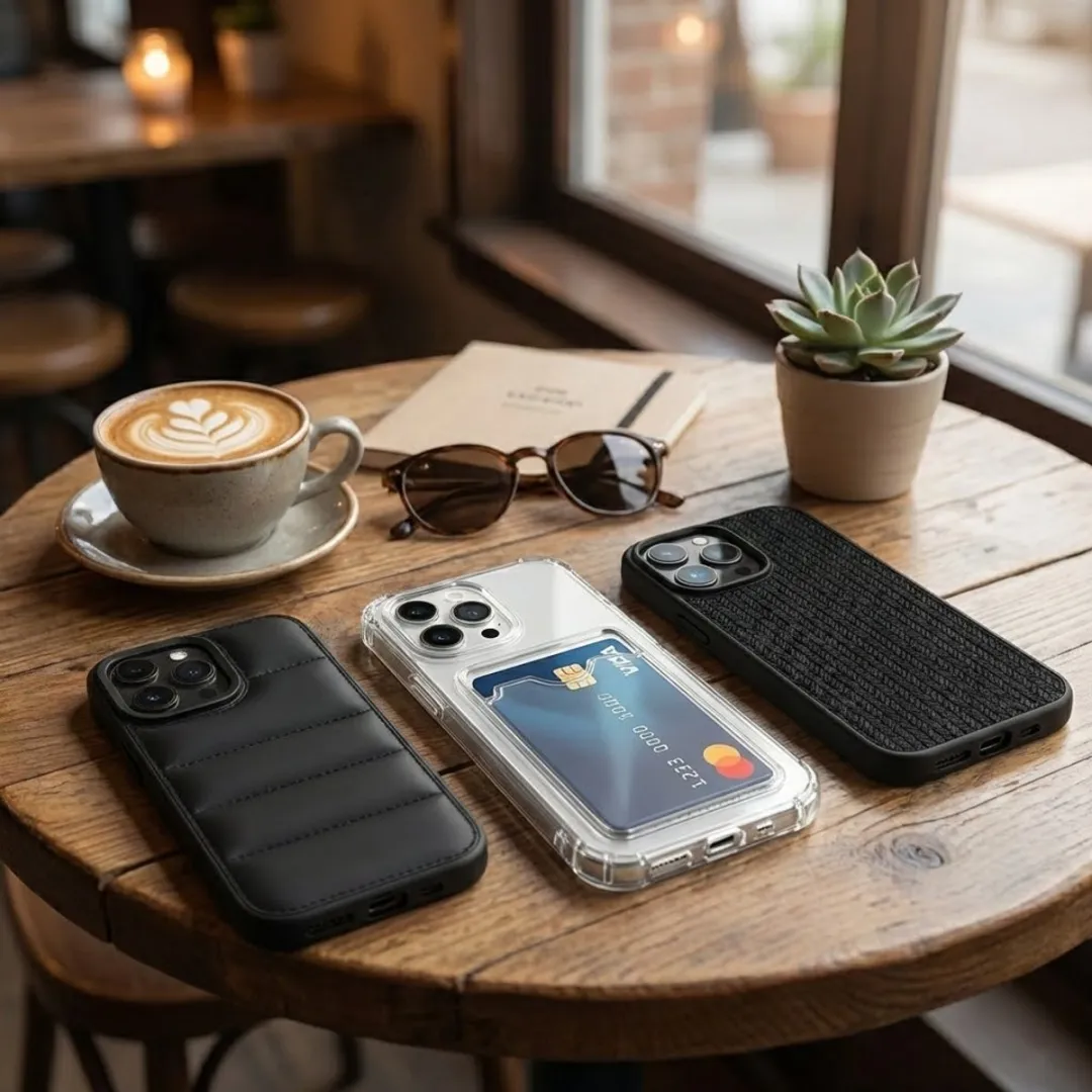 NUVEX iPhone 14 Pro Hoesjes Set - Grijs/Zwart