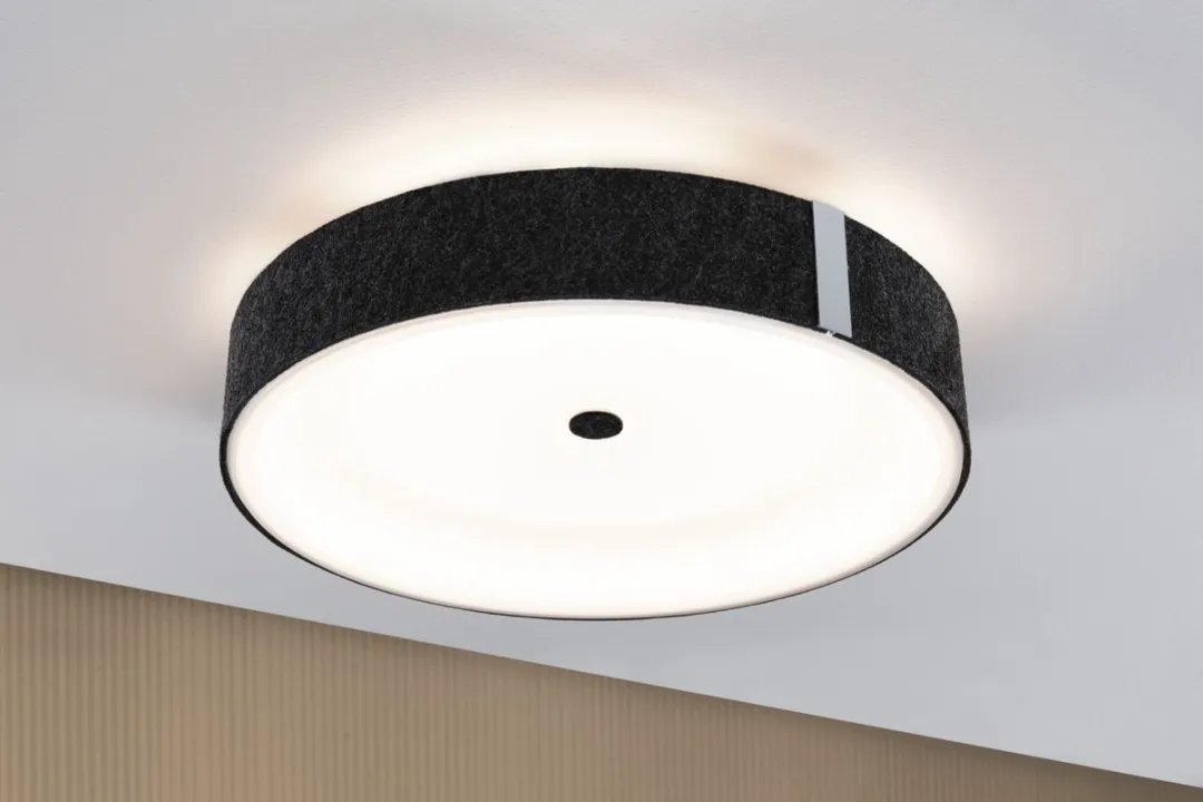 Paulmann Malika LED Plafondlamp Zigbee 3.0 - 2500lm Antraciet