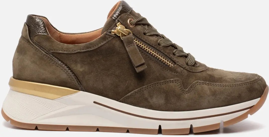 Gabor Sneakers groen Suede