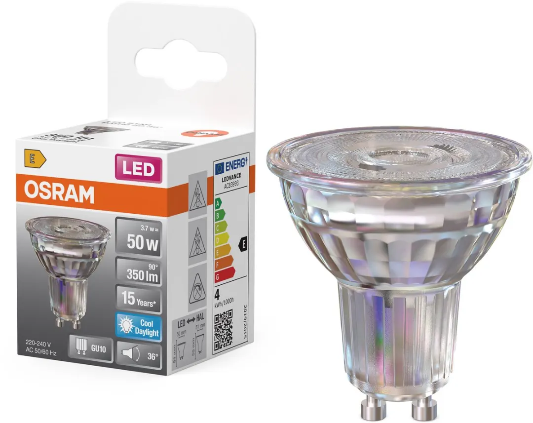 Osram LED Spot Star PAR16 GU10 36° 350lm - Helder