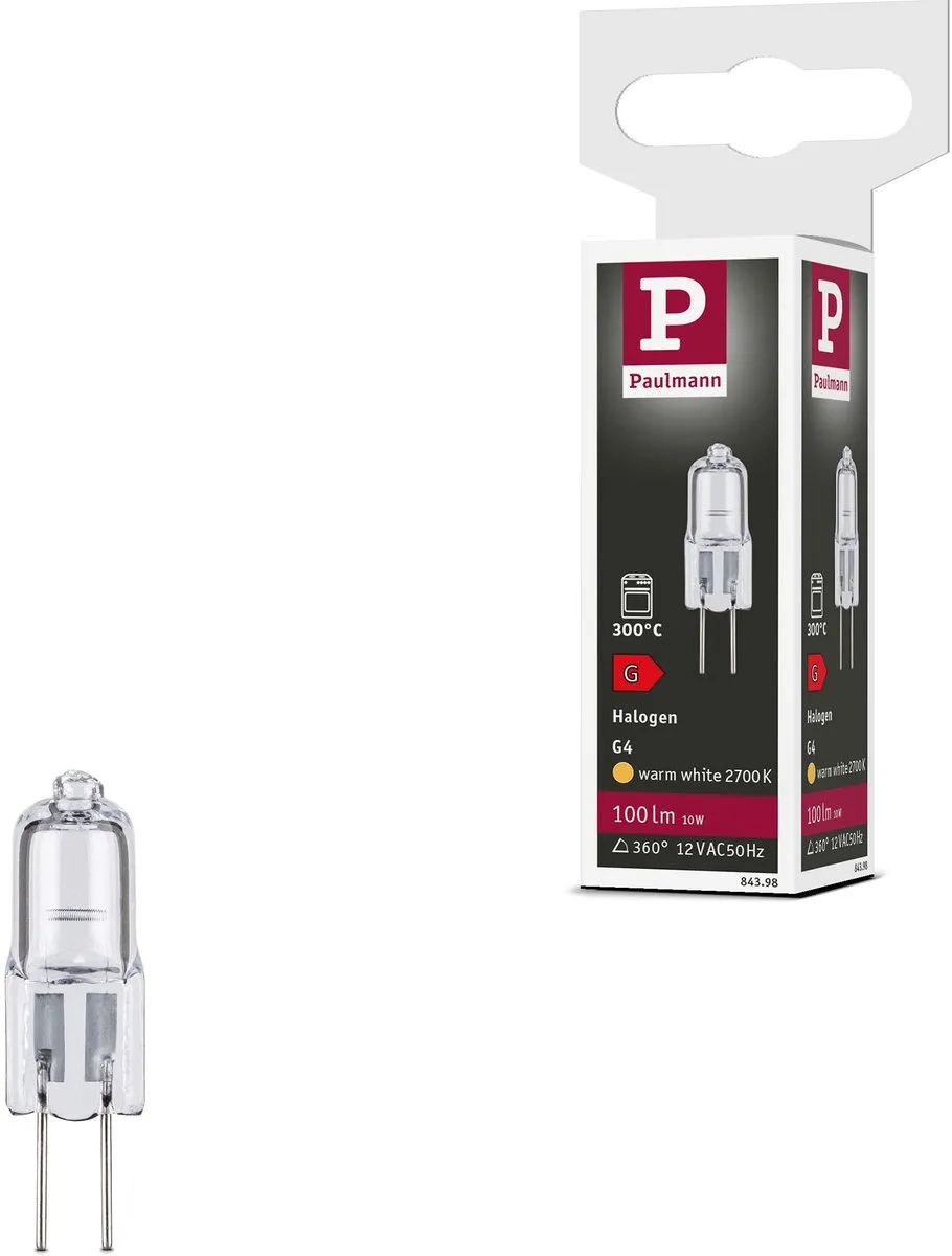 Paulmann Halogeen G4 10W 100lm 2700K