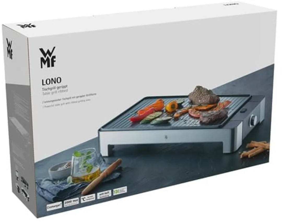 WMF Lono Tafelgrill 2000W - Zwart/RVS
