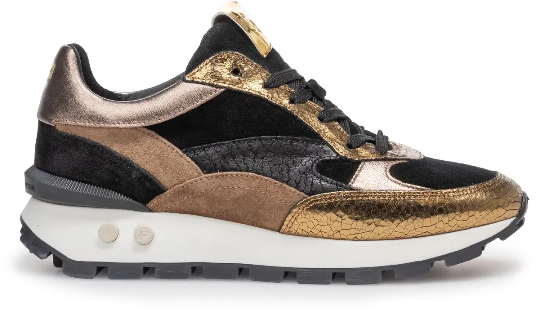 Floris van Bommel SFW-10098 Blokki Sneakers - Suède - Zwart - afbeelding 3 van 6