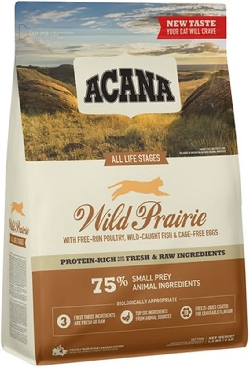 Acana Wild Prairie Kattenvoer 1,8kg - 2 Stuks