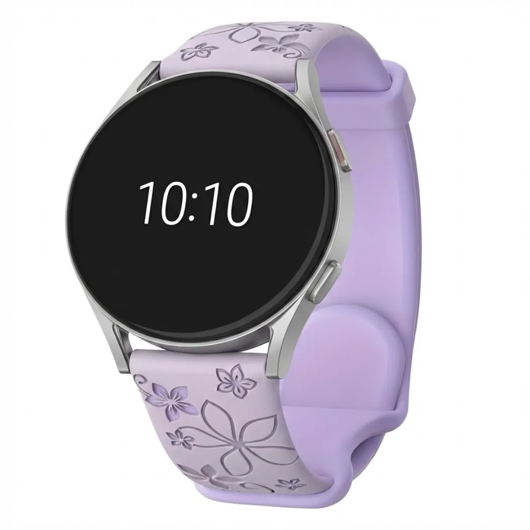 NUVEX Lavendel Violet Silicone Horlogeband 22mm