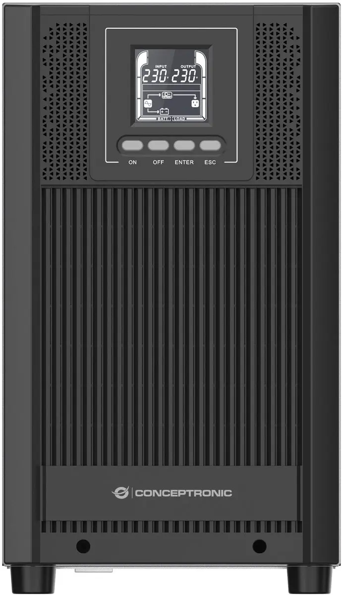 Conceptronic ZEUS Online UPS ZEUS52ES3K - 3000VA - 2700W - Zwart - afbeelding 3 van 3