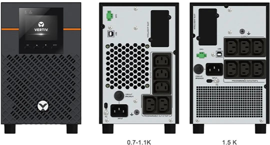 Vertiv EDGE-750IMT UPS - 0,75 kVA - 675W - Zwart - afbeelding 3 van 6