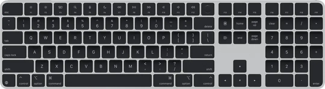 Apple Magic toetsenbord Universeel USB + Bluetooth QWERTY Amerikaans Engels Zwar
