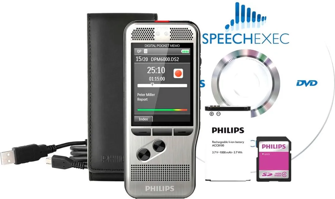 Philips DPM6000 PocketMemo Dicteerapparaat - Zilver - afbeelding 6 van 6