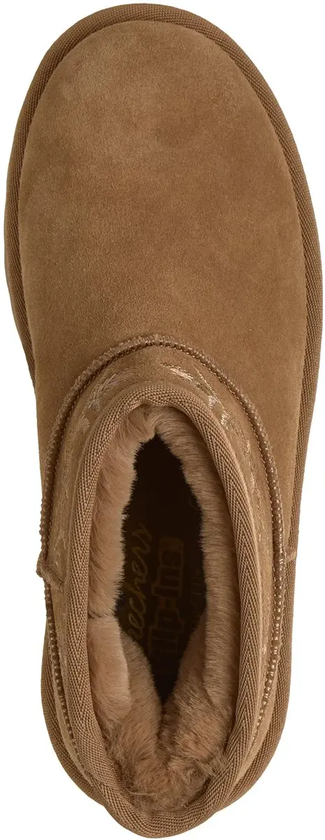 Skechers COZY CHATEAU - COZY MINI BLOS Dames Instappers - Chestnut - afbeelding 4 van 6