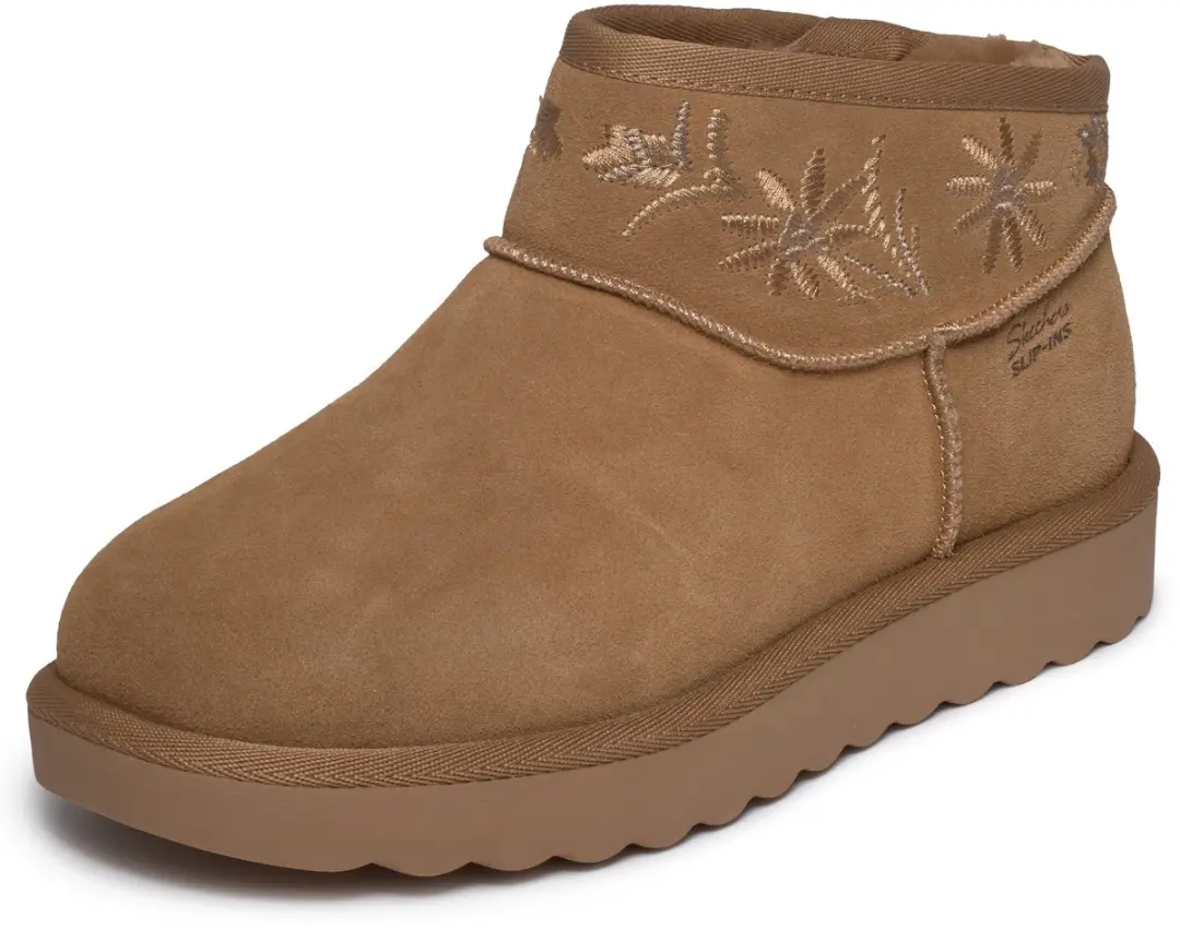 Skechers COZY CHATEAU - COZY MINI BLOS Dames Instappers - Chestnut - afbeelding 6 van 6