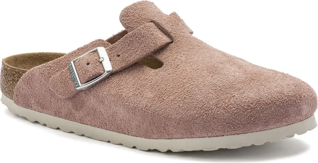 Birkesntock Boston Suede Leather Pink Clay