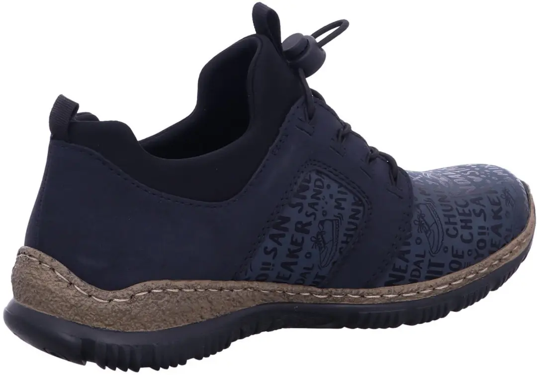 Rieker dames instappers blauw maat 38