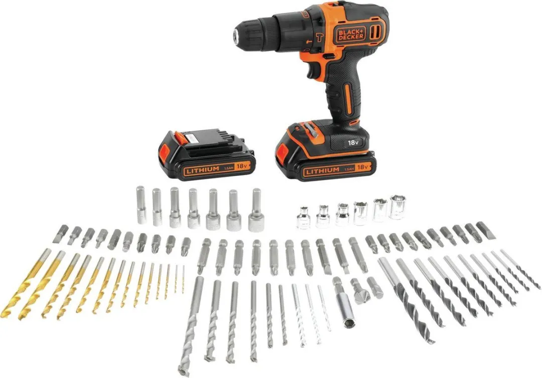 BLACK+DECKER BDC718AS2F-QW Schroef-klopboormachine - 2 snelheden - 2x 1500mAh accu - afbeelding 6 van 6