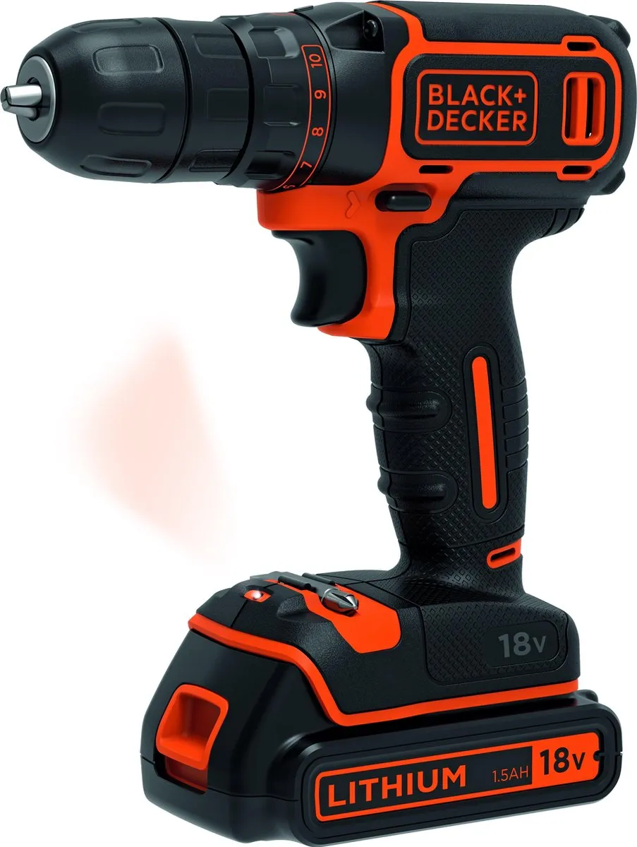 BLACK+DECKER BDC718AS2F-QW Schroef-klopboormachine - 2 snelheden - 2x 1500mAh accu