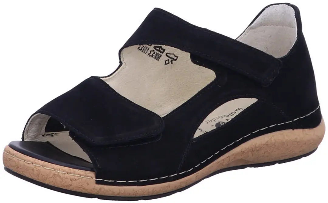 Waldläufer dames sandalen zwart maat 36.5