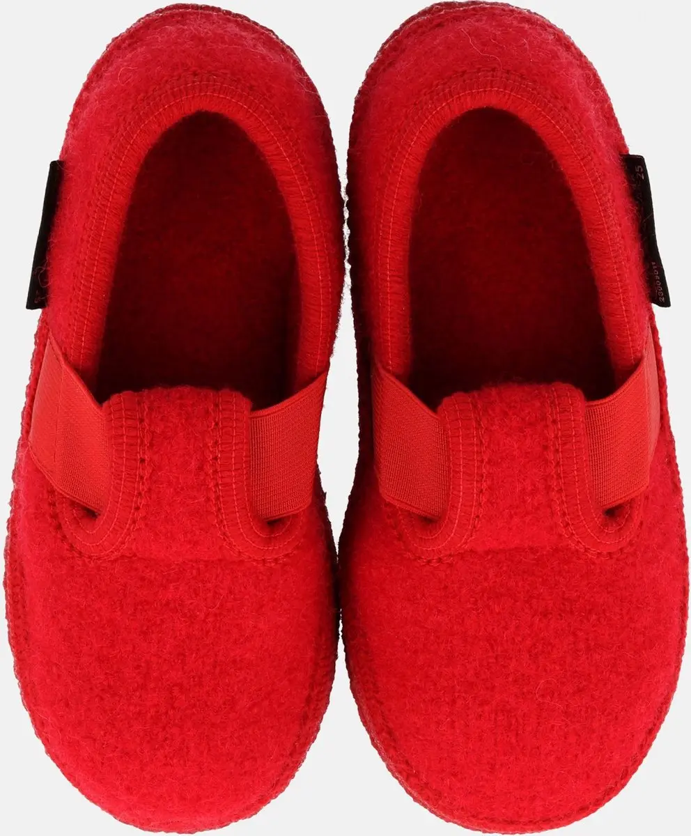 Haflinger Joschi Pantoffels kleur Rood