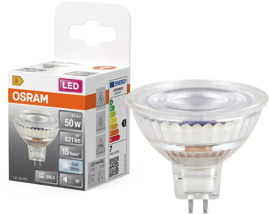 Osram LED Spot Star MR16 6,1W - 36° - 621lm Koel wit