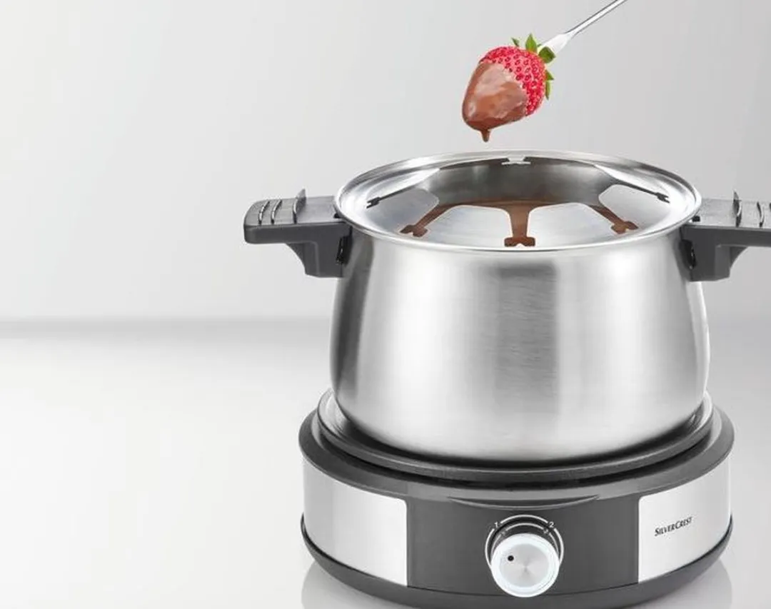 Silvercrest Elektrische Fondue 1500W 3L - Chroom