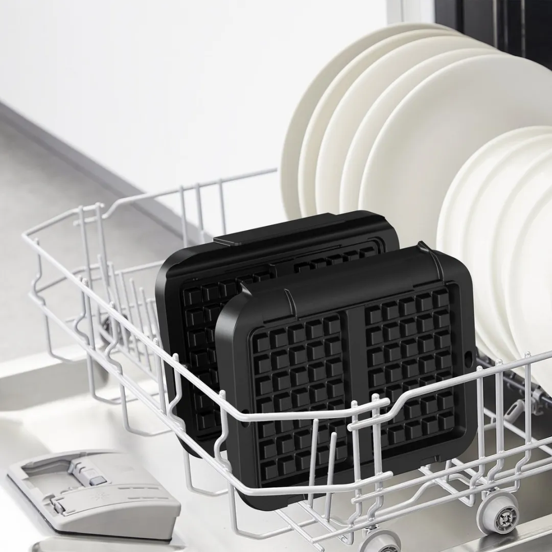 Tefal XA7308 Wafelplaten - 2 Stuks - Zwart