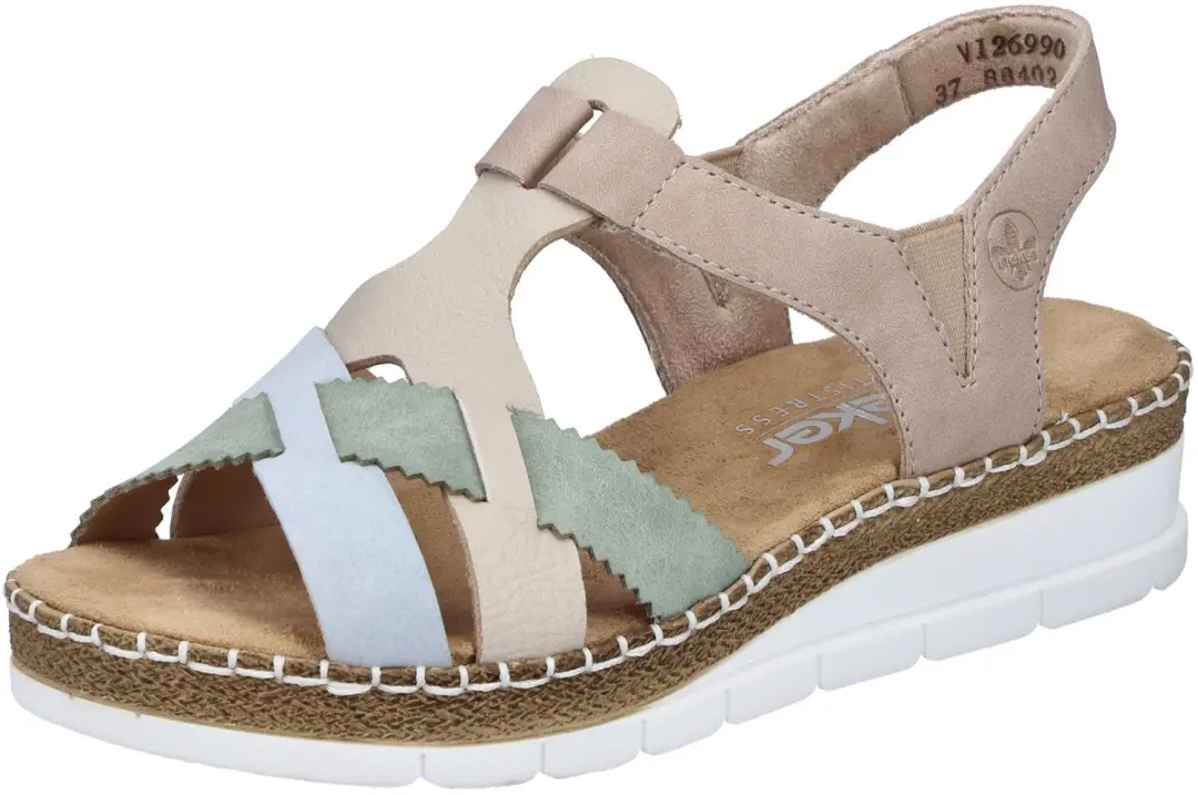 Rieker dames sandalen blauw maat 38