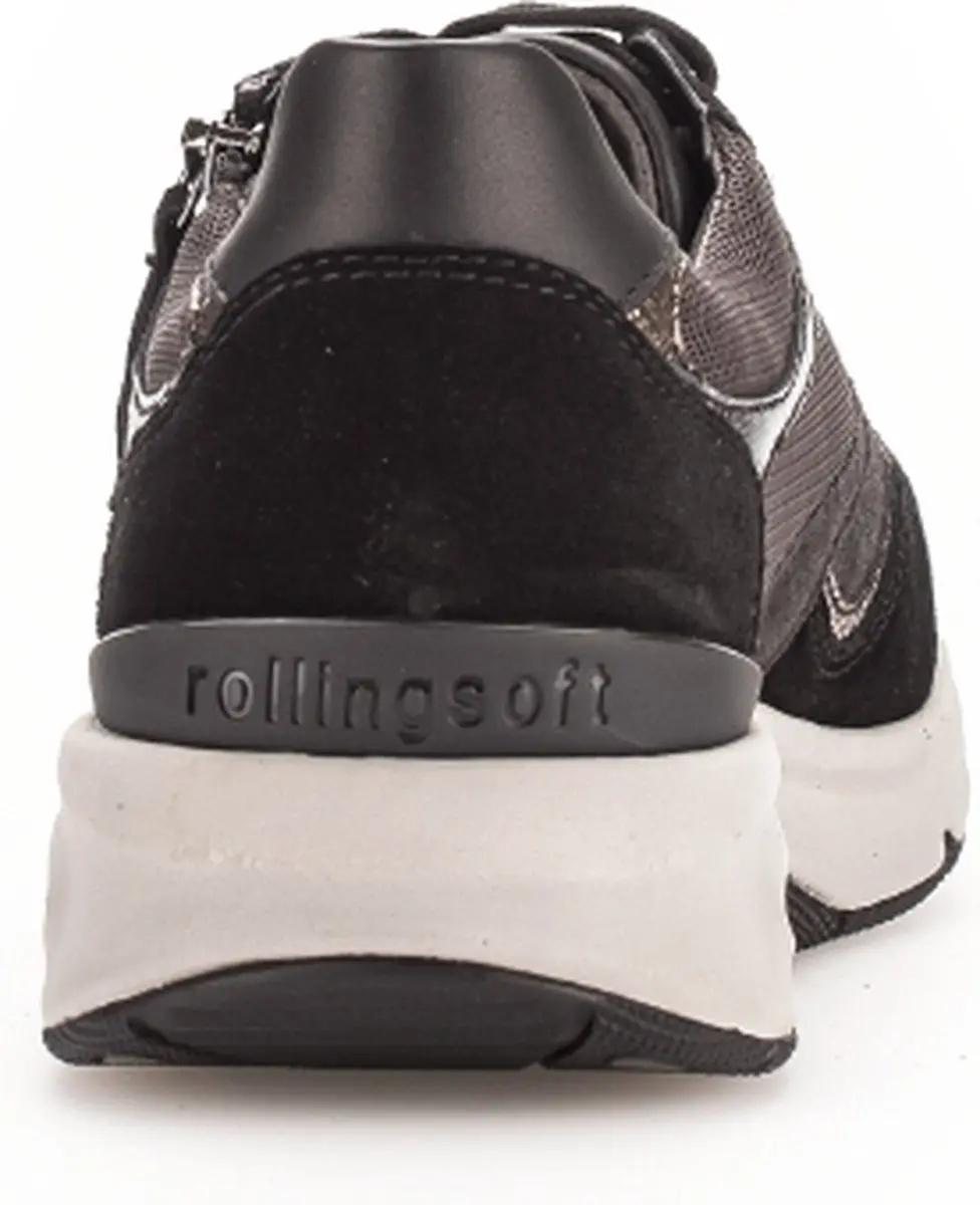 Gabor Rollingsoft Sneakers Zwart Suede - Maat 37.5 - afbeelding 4 van 6