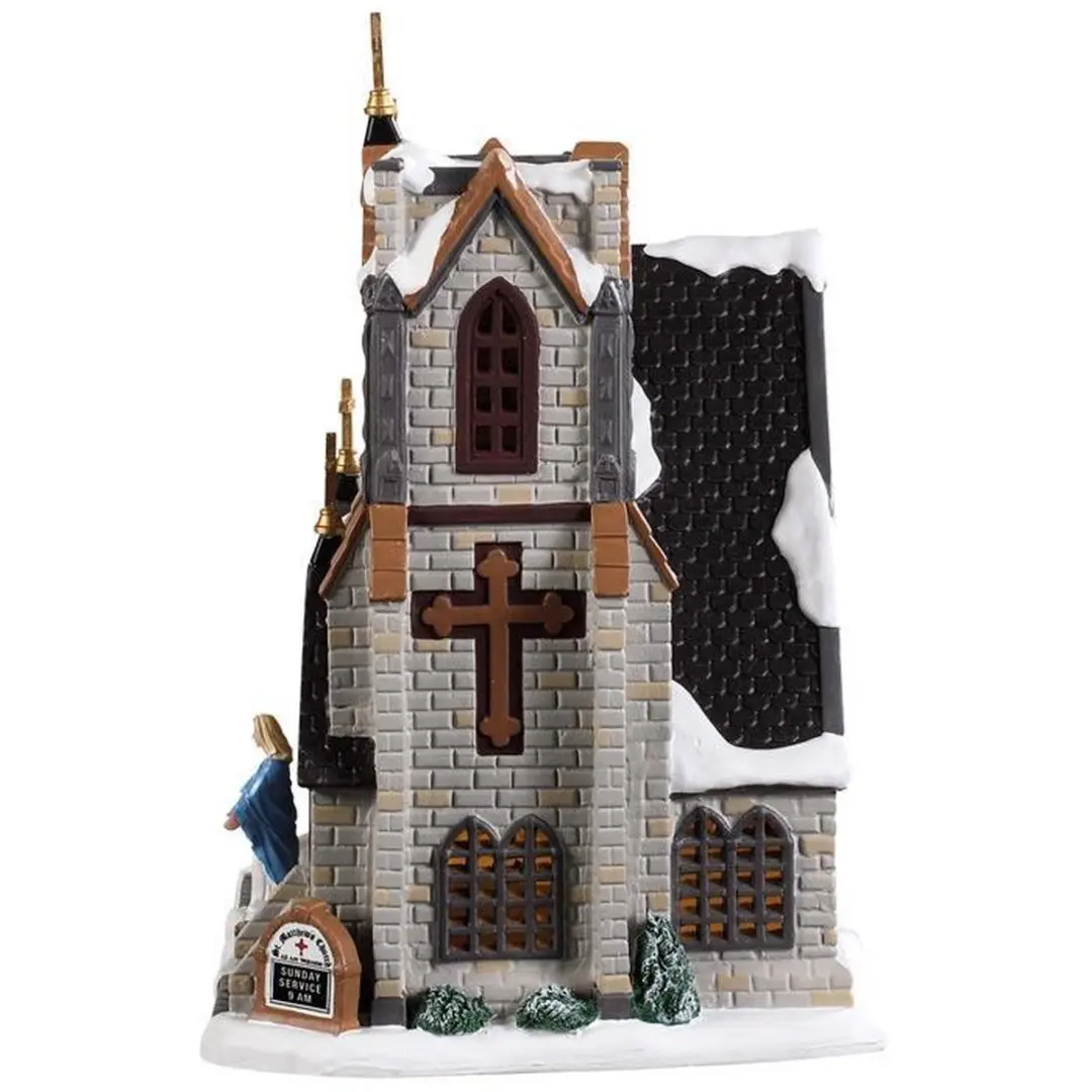 Lemax St. Matthew's Church Verlichte Kerk 2019 - afbeelding 2 van 4