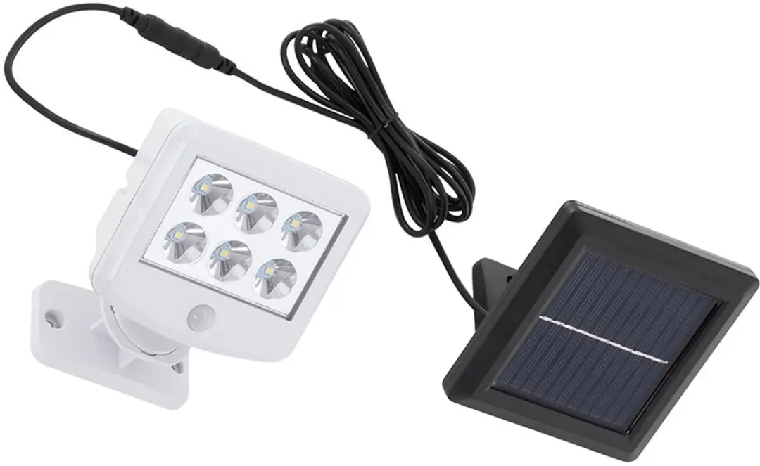 Solarlampen voor buiten met bewegingsmelder buitentuin, LED daglicht wit, H 12,8
