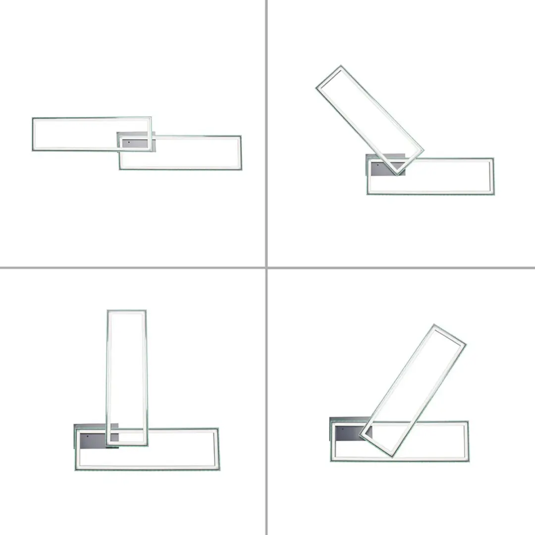 JUST LIGHT Felix60 LED Plafondlamp - 40W - 121cm - Zilver - afbeelding 3 van 6