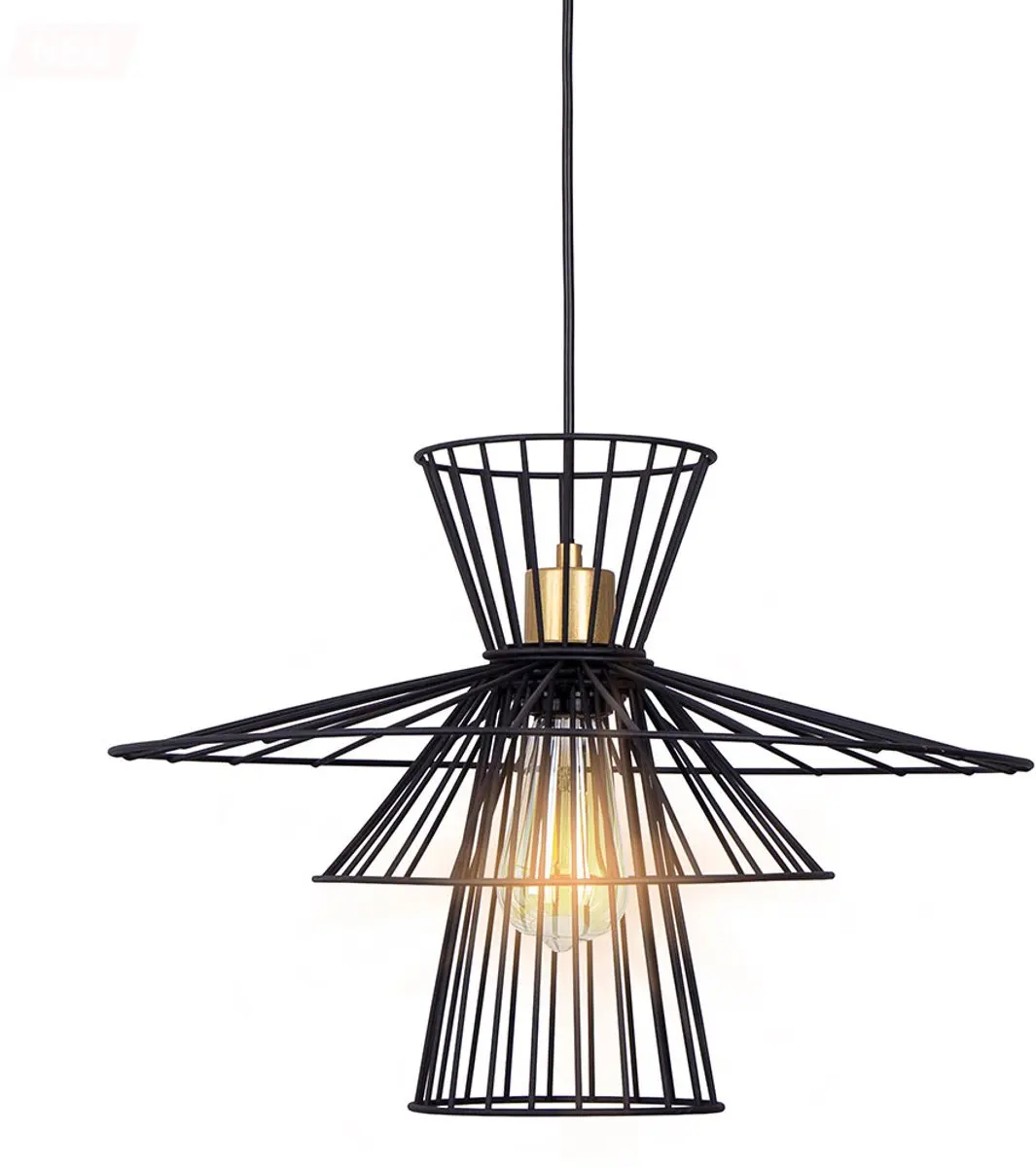 Globo Tarek Hanglamp 31100108 - E27 - Zwart - afbeelding 2 van 6