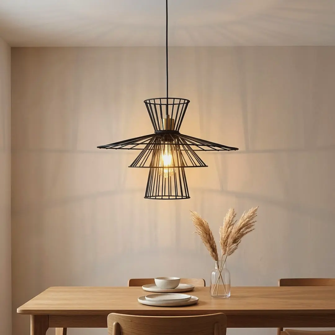 Globo Tarek Hanglamp 31100108 - E27 - Zwart - afbeelding 5 van 6