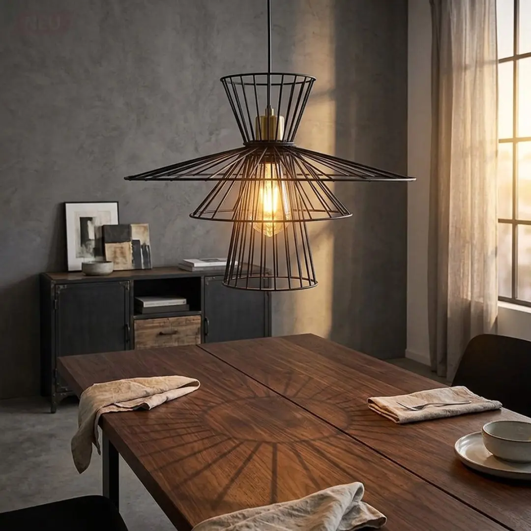 Globo Tarek Hanglamp 31100108 - E27 - Zwart - afbeelding 4 van 6