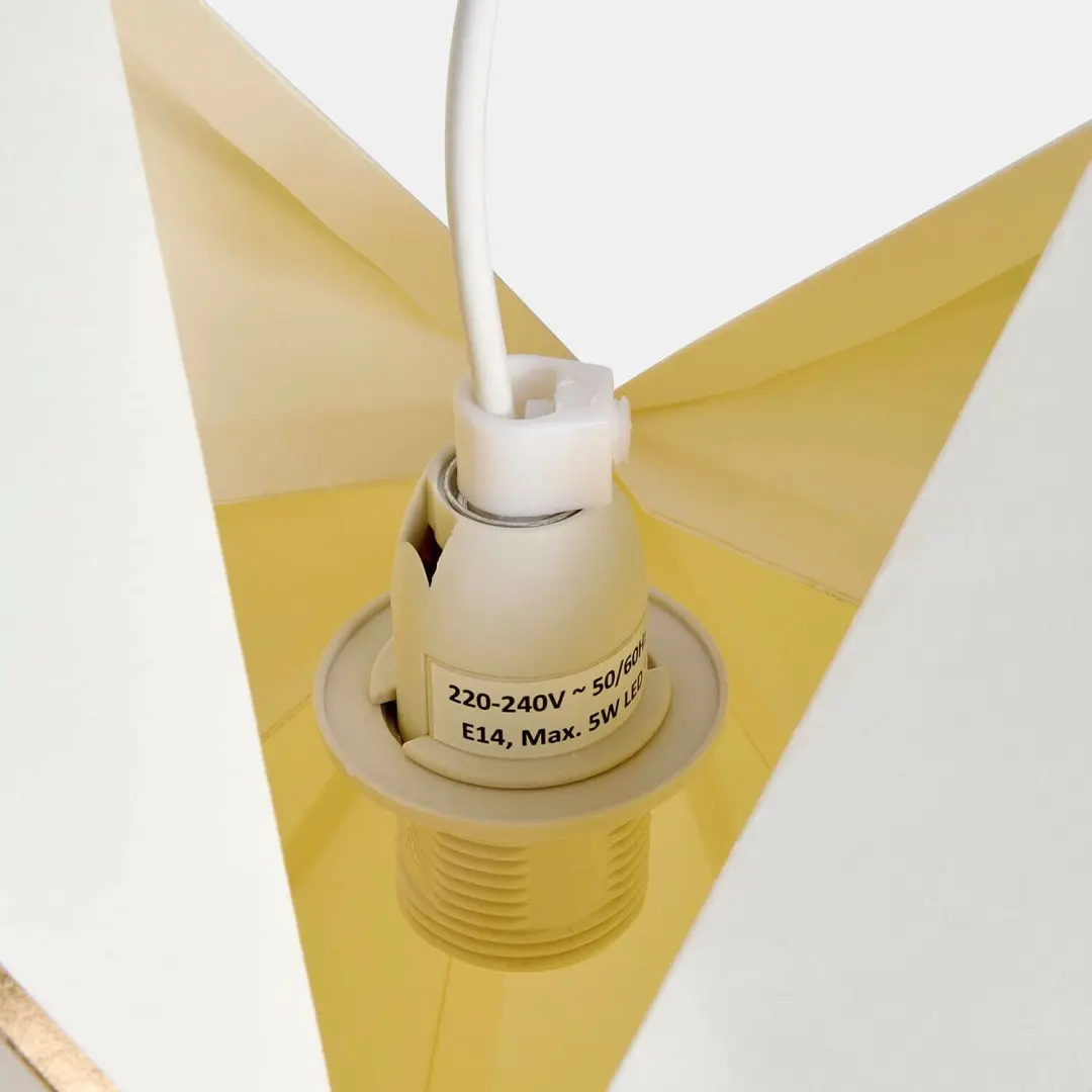 Loberon Stardomen Papieren Ster met Verlichting - Wit/Goud - afbeelding 6 van 6