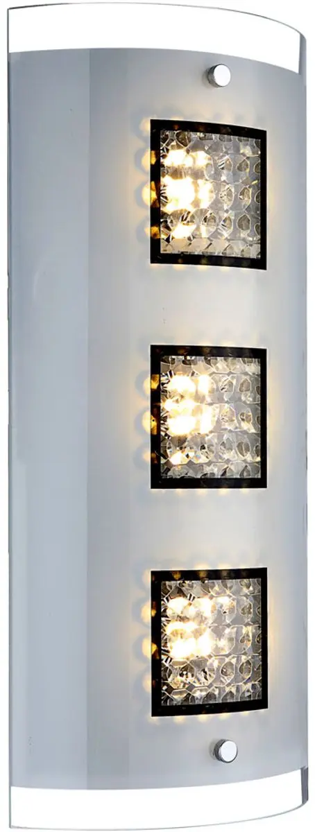 LED wandlamp woonkamerlamp kristallen hallamp wandlamp chroom, 3x 5W 3x 251lm wa