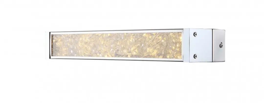 Praktische LED wandlamp chroom K9 kristallen helder, glas 12W- Globo 49337-12