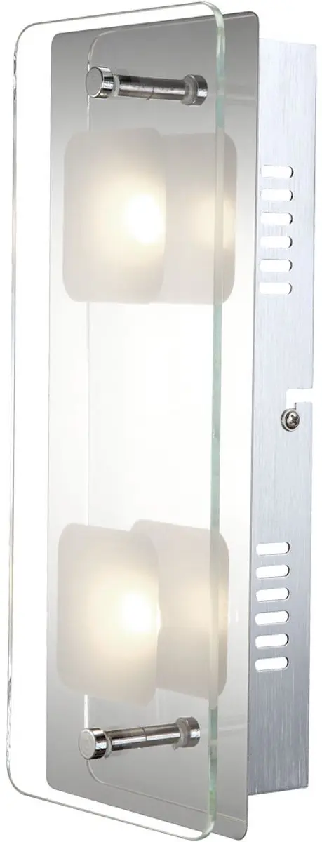 Wandlamp Hallamp Woonkamerlamp chroom schakelbaar Slaapkamer, metaal gesatineerd