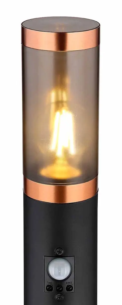 Globo vloerlamp Boston - zwart - metaal - 12,7 cm - E27 fitting - 3159BCS - afbeelding 3 van 6