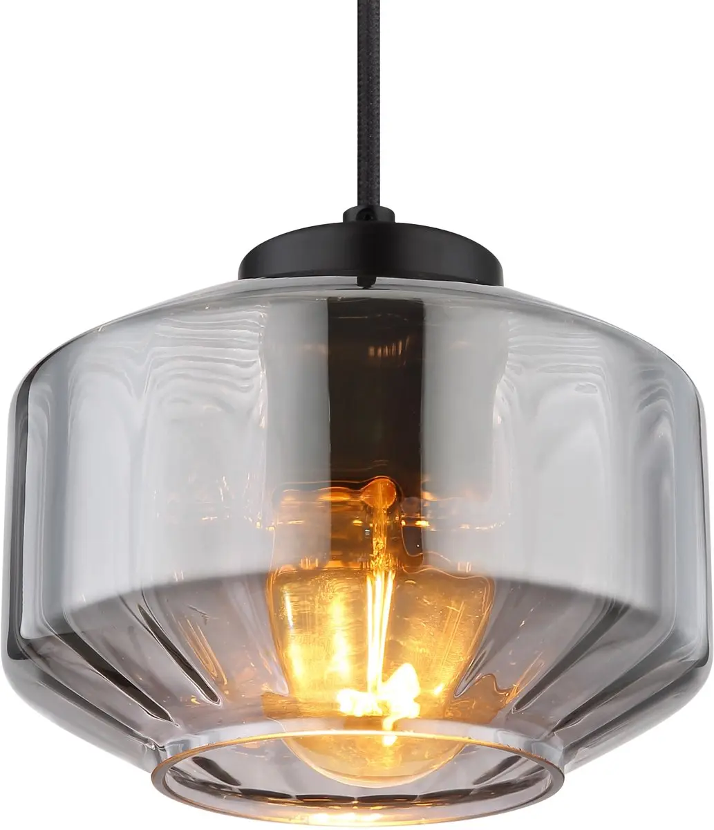 Hanglamp Christiana 1-lichts zwart Ø 18cm